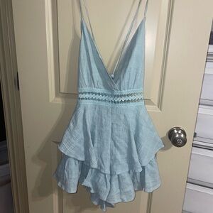 selfie leslie blue romper